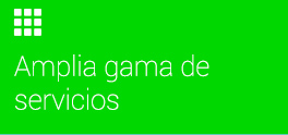 Amplia gama de servicios